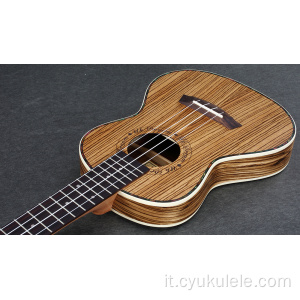 Ukulele in legno di zebra di fascia alta